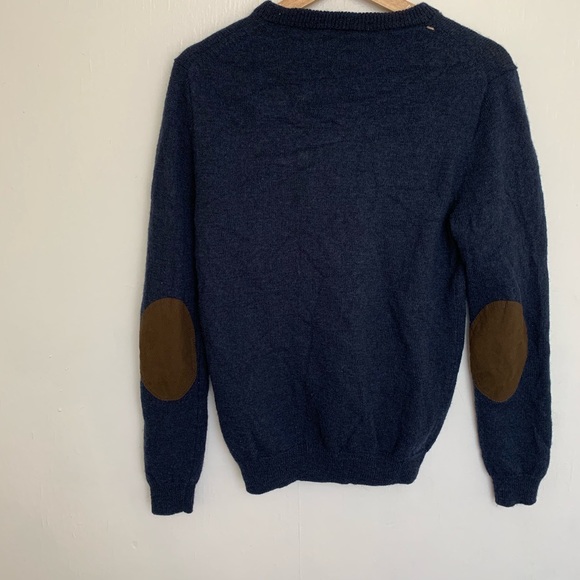 J. Crew Other - •J.Crew• Wool Crewneck Elbow Patch Sweater